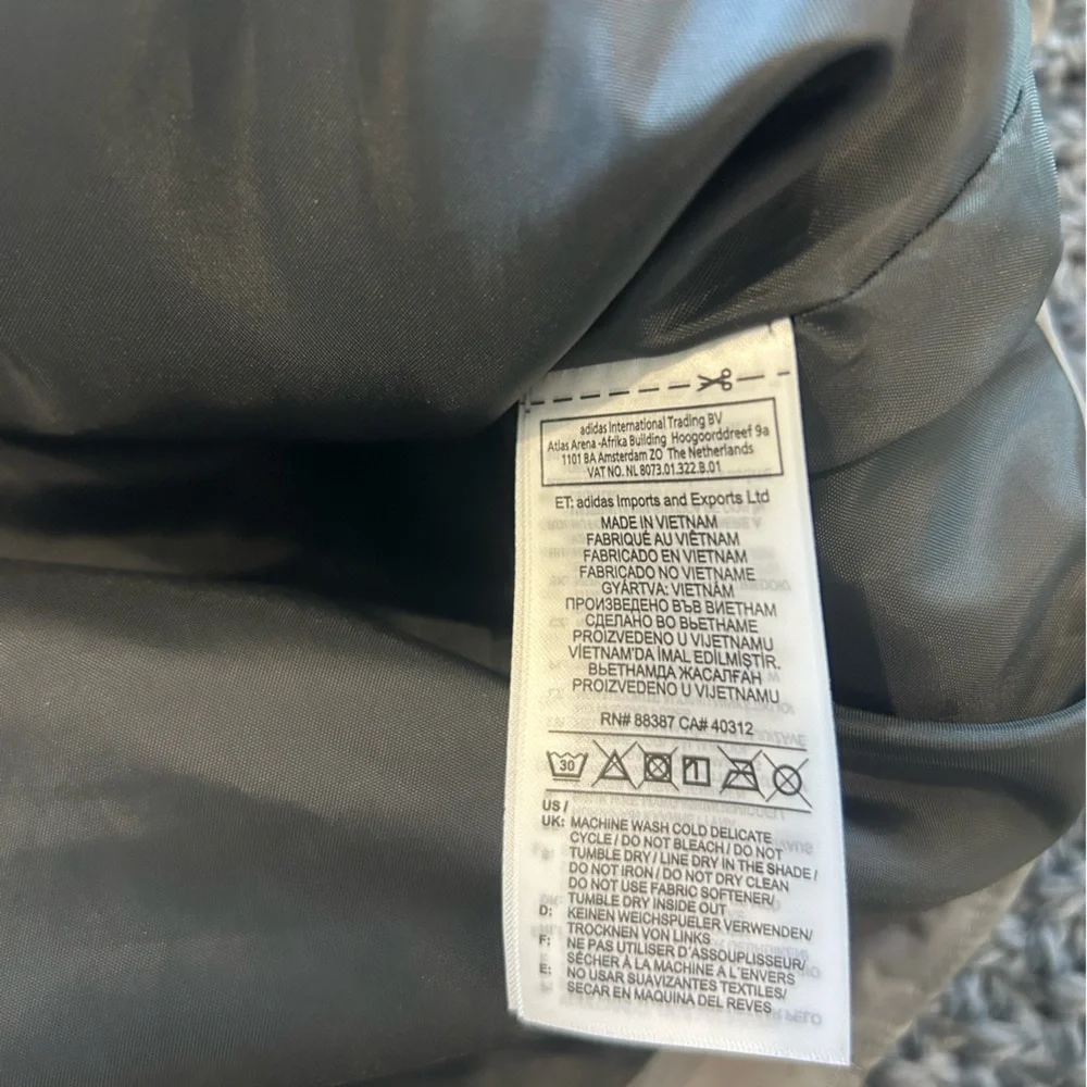 Adidas Men's Charcoal Puffer Jacket
